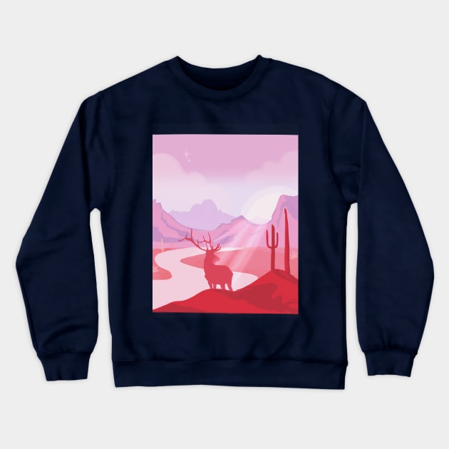 Sunset Utah National Park Crewneck Sweatshirt by sugarveryglider